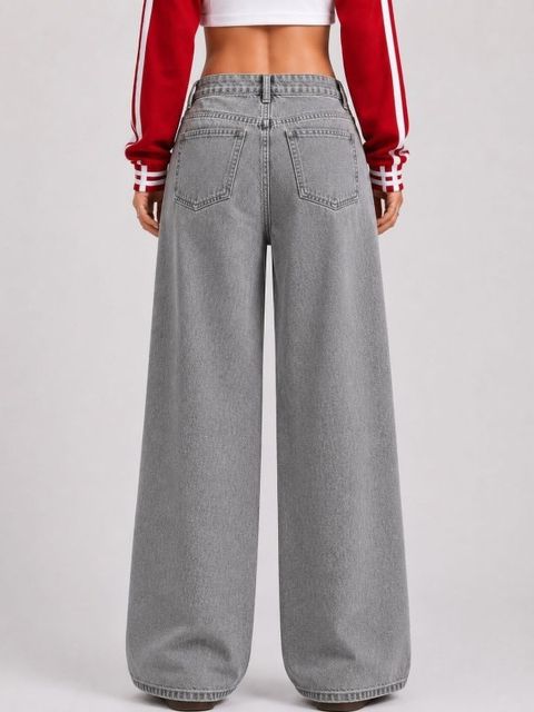 KOTTY Women Flared High Rise Grey Jeans - Image 6