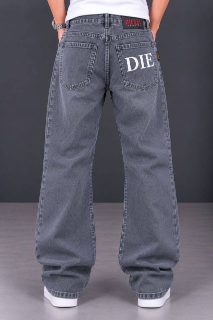 Sayra Ecom Men Baggy Fit Mid Rise Grey Jeans - Image 3