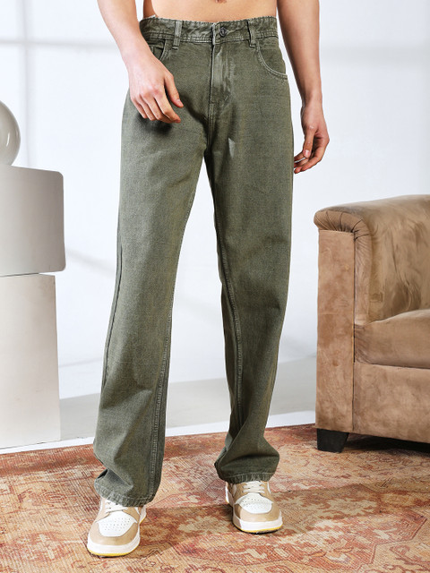 DENIM LOOK Loose Fit Men Green Jeans - Buy DENIM LOOK Loose Fit