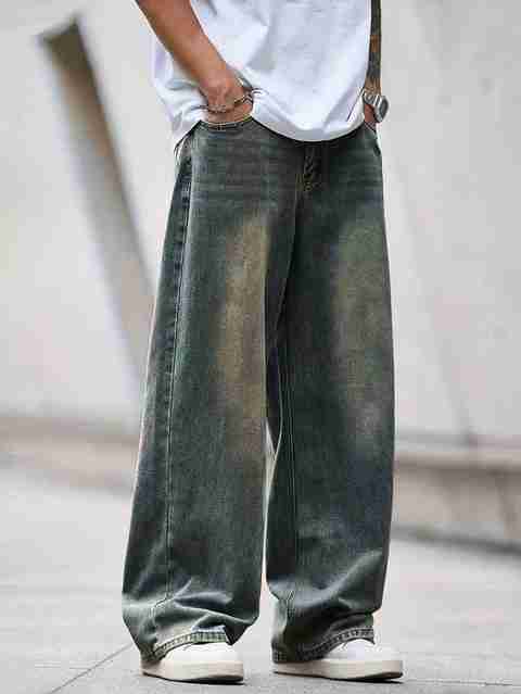 sky collection Men Loose Fit Mid Rise Blue Jeans - Image 5