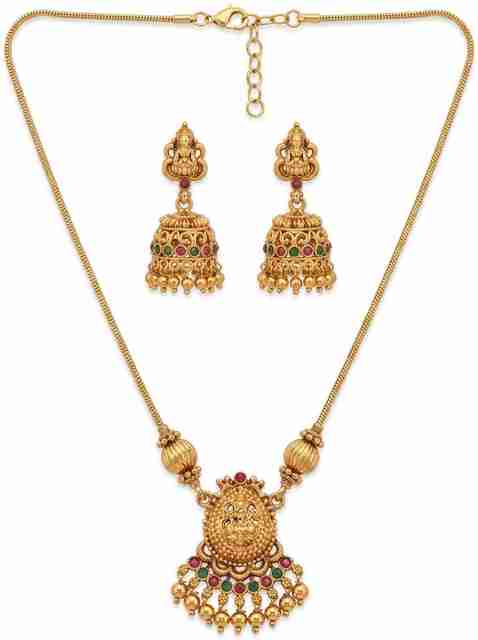 zxriz Alloy Gold-plated Gold Jewellery Set Price in India - Buy