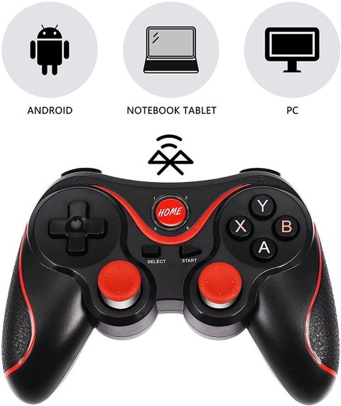 DTGames Wireless Mobile & PC X3 Gamepad- Bluetooth - Compatible Android/iOs/Windows/TV Joystick (Black, For PC) - Image 5