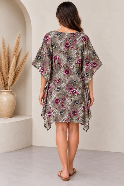 RANGANI Floral Print Polyester Women Kaftan - Image 3