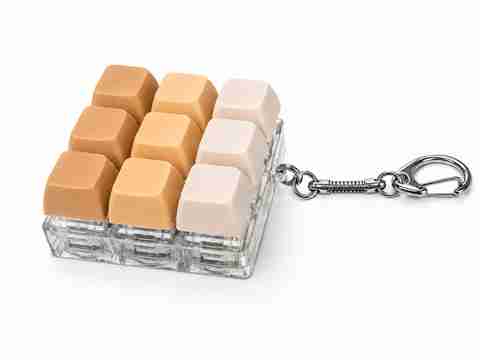 FITIX 9 in 1 Keyboard Fidget Toy with Keychain Anti-Stress Keyboard Decompression Key Chain - Image 5