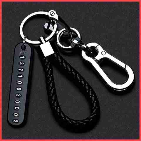 Xroncinz Anti-Lost Metal Keychain with Phone Number Tag - Image 2