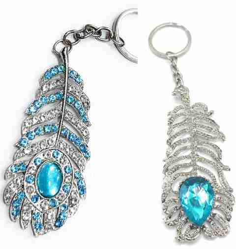 Jdp Novelty Get Any One Random Pcs of this Oh My God OMG Movie Metal Feather Key Chain - Image 5