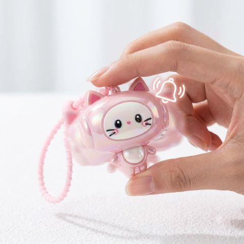 Appe Cute Shake-to-Sound Cat Keychain & Bag Charm (Pink) - Image 7