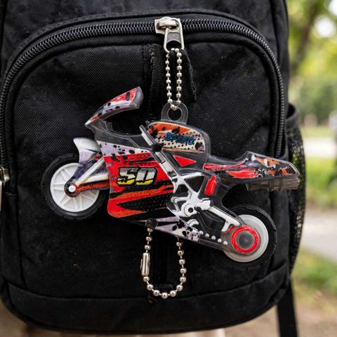 SILVOSWAN Mini Spark Bike Keychain Key Chain - Image 7