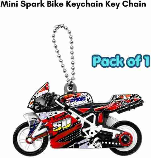 SILVOSWAN Mini Spark Bike Keychain Key Chain - Image 4