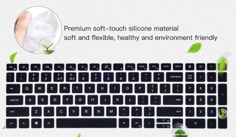 Saco Keyboard Protector for 2025 New Dell 15 DC15255 15.6 Inch Laptop Keyboard Skin (Black) - Image 5