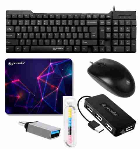 PRODOT Feel Keyboard & Comfy Mouse Combo Set (Black) - Image 2