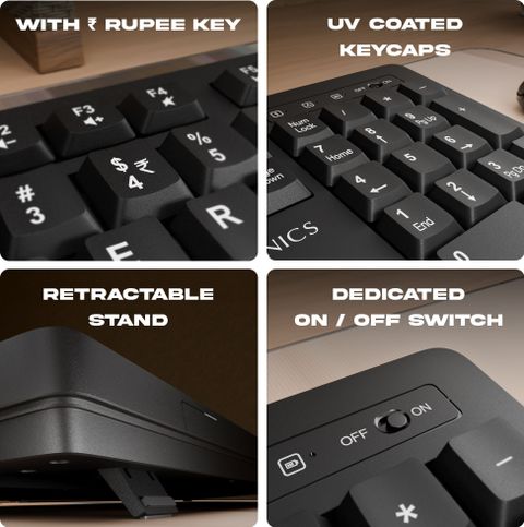 ZEBRONICS Zeb-Companion 116 Wireless Keyboard (Black) - Image 8