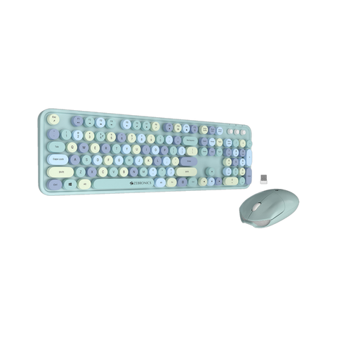 ZEBRONICS Zeb-Companion 300 Wireless Keyboard and Mouse Combo (Blue) - Image 5