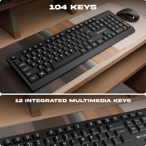 ZEBRONICS Zeb-Companion 116 Wireless Keyboard (Black) - Image 7