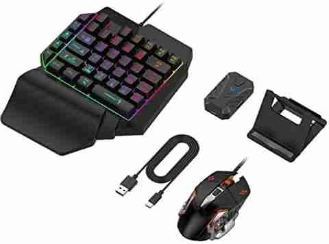 Playtastic 4-in-1 Mobile Game Combo Pack with RGB Keyboard & Mouse - Image 3