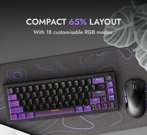 Kreo Swarm 65 Wireless Gaming Keyboard, Black - Image 6