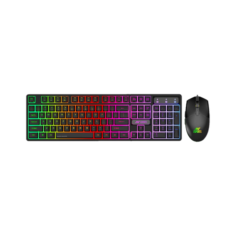 Ant Esports KM1600, Wired Backlit Rainbow LED Keyboard & 3200 DPI Gaming Mouse for PC/Laptop Wired USB Standard Gaming Keyboard Compatible with Desktop, Laptop, Mac with 3200 DPI Optical Mouse, Backlit LED Illumination (Black) - Image 5