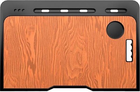 FurniGully Engineered Wood Laptop Table Portable | Foldable | Round Edges I Non-Slip Legs | Wood Portable Laptop Table (Finish Color - BROWN, Pre Assembled) - Image 7