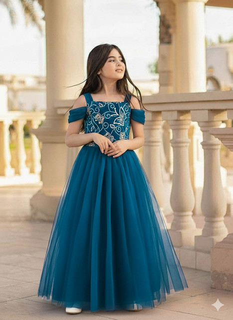 Photo Shoot Kid Bridesmaid Dresses Kidzy Dresses Girls Maxi/Full Length Festive/Wedding Dress