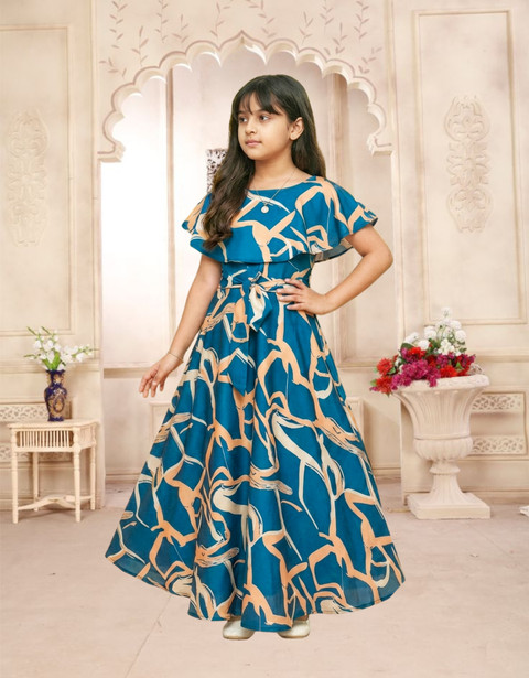 Aarya Designer Girls Maxi/Full Length Party Dress Price in India