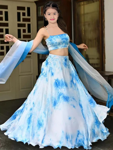lehenga choli western dresses online flipkart PILUDI Girls Lehenga Choli Western Wear Printed Lehenga Choli