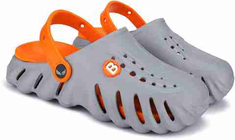 BERSACHE Sling Back Clogs for Boys (Grey, 12-13 Years) - Image 5