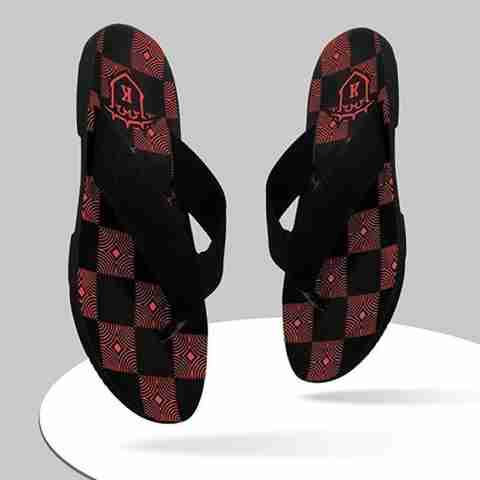 Kzaara Slip-on Thong Sandals for Kids, Red, 11-12 Years - Image 2
