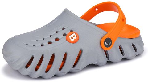 BERSACHE Sling Back Clogs for Boys (Grey, 12-13 Years) - Image 7