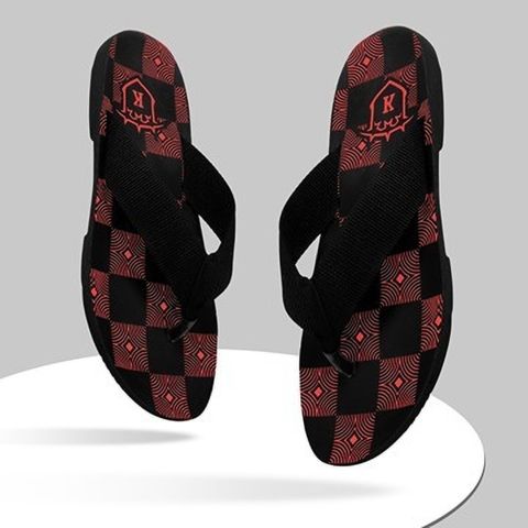 Kzaara Slip-on Thong Sandals for Kids, Red, 11-12 Years - Image 4