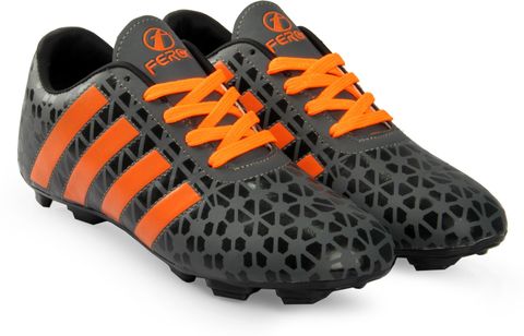 FEROC Lace Football Shoes for Boys & Girls (Grey, 10-11 Years) - Image 7