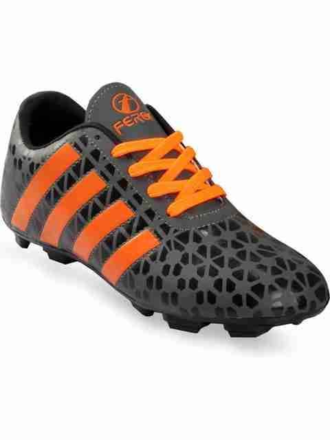FEROC Lace Football Shoes for Boys & Girls (Grey, 10-11 Years) - Image 5