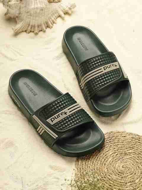 WELCOME Boys & Girls Slip On Slipper Flip Flop (Green , 8-9 Years) - Image 5