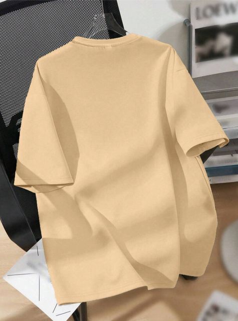 KILLER Printed Pure Cotton Regular T-Shirt (Beige, Pack of 1) - Image 6