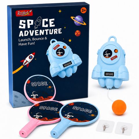 Btop Hanging Tennis Trainer for Kid,Indoor Ping Pong Practice Set Space Adventure Toy Tennis Kit - Image 3