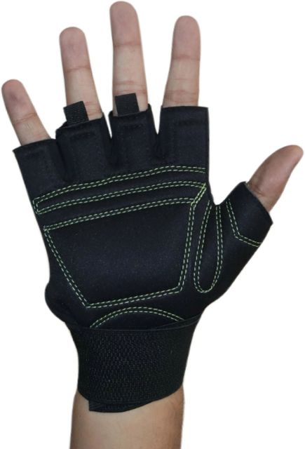XSAW Weight Lifting Fitness Gym Gloves and Wrist Strap Combo Pack Fitness Accessory Kit Kit - Image 5