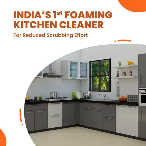 Happi Planet Kitchen Cleaner Spray | 1L (Pack of 2) | India 1st Foaming Formulation Kitchen Cleaner (1000 ml, Pack of 2) - Image 6