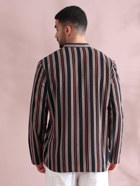 Filori Striped Pure Cotton Straight Kurta (Multicolor) - Image 6