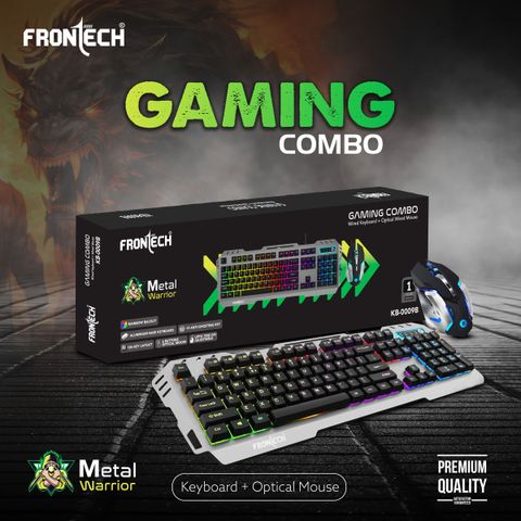 Frontech Metal Warrior Gaming Combo, Black - Image 6