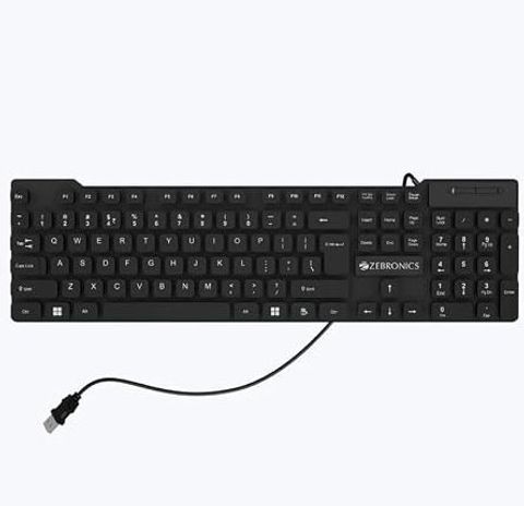 TagVin Wired K20 Keyboard, C-OTG (Set of 2). Combo Set (Black) - Image 3