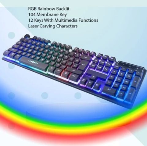 ENTWINO 4-1 Gaming Keyboard & Mouse Combo With Gaming Headphone + Mousepad Combo Set (Black) - Image 7