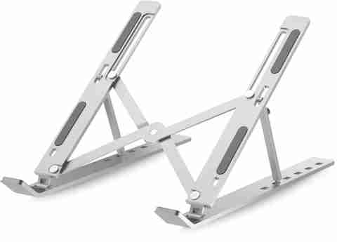 GEONIX Trek T3 GXT3CH Aluminium Laptop Stand, Silver - Image 5