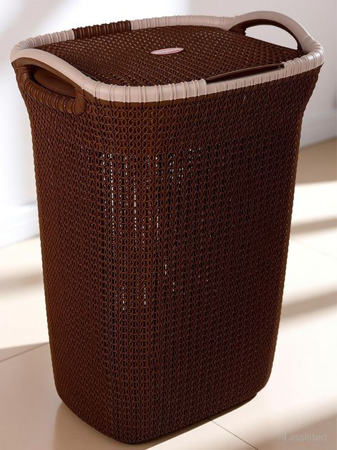 NAYASA 40 L Brown Laundry Basket - Buy NAYASA 40 L Brown Laundry