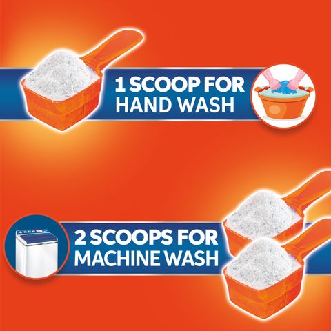 Tide Plus 2X Deep Clean Power World No 1 Brand Detergent Powder (Jasmine & Rose) (480 g) - Image 8