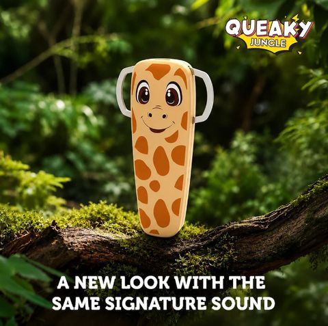 blix Giraffe Queaky Rechargeable Circuit Toy (Brown) - Image 4