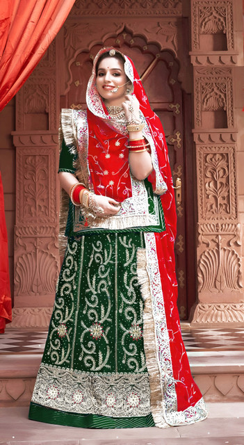 BALAJI TEXTILES Embroidered, Embellished Semi Stitched Lehenga Choli