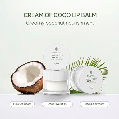 NARIYAL Cream of Coco Lip Balm Coconut & Green Apple, 10g - Image 7