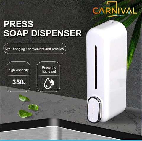 CARNIVAL Wall Mounted Dispenser 350ml White - Image 6