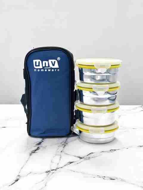 UnV Stark-4 Lock and Lock Tiffin 4 Containers Stainless Steel Lunch - Image 4