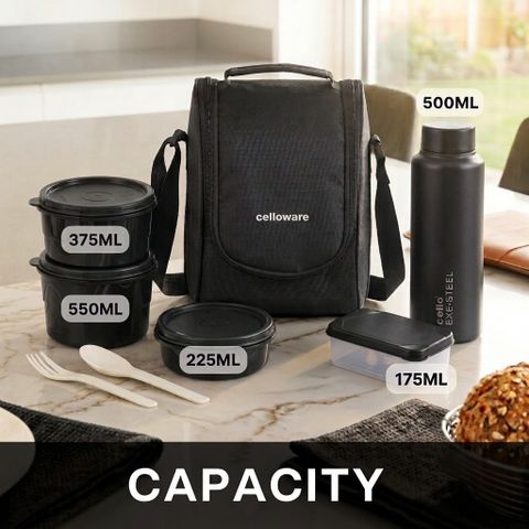 Cello MF All in One 5-Container Lunch Box, 1575 ml - Image 6