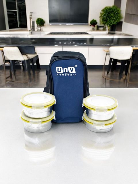 UnV Stark-4 Lock and Lock Tiffin 4 Containers Stainless Steel Lunch - Image 5